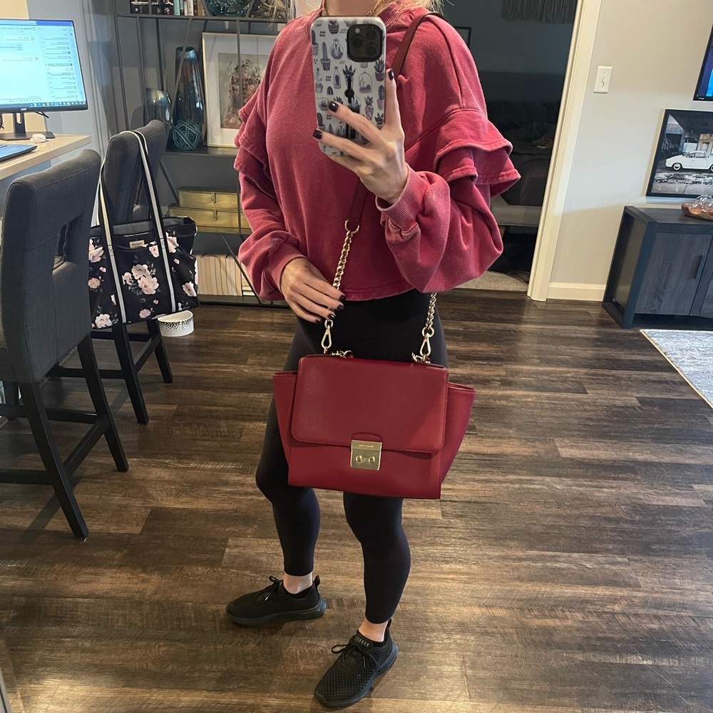 Michael Kors burgundy purse